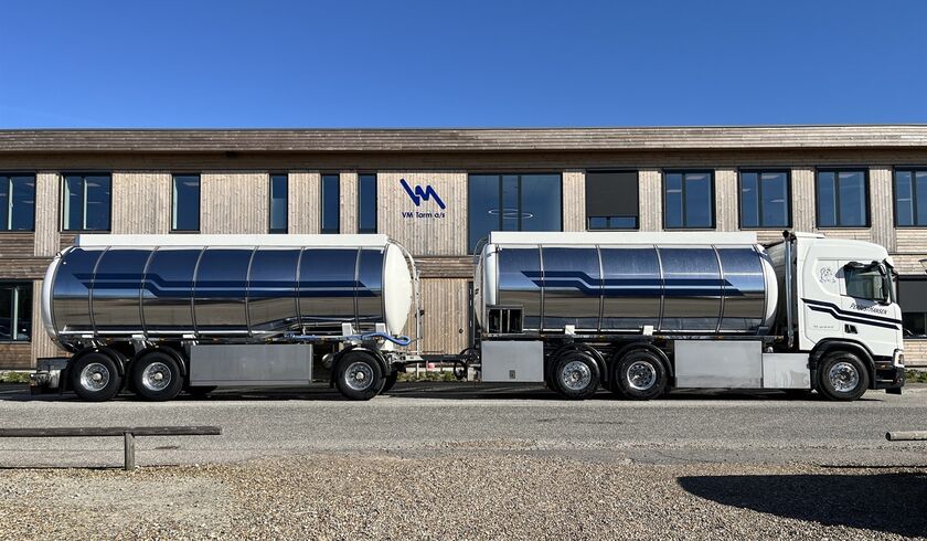 Vognmand Per Just Hansen – 18,000-litre oil/fuel tank body and 27,000-litre oil/fuel tank trailer