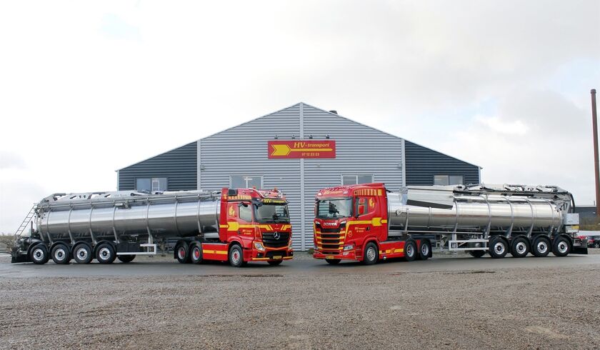 HV Transport – 2 × 39,000-litre slurry tank semi-trailers